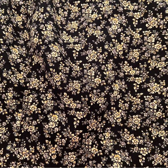 Levi’s Finn Blouse black/yellow floral long sleeve top - Picture 6 of 7